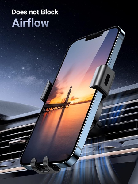 Gi&aacute; Đỡ Điện Thoại &Ocirc; T&ocirc; Gắn Cửa Gi&oacute; UGREEN 40907 LP130 - Kẹp Trọng Lực Tự Động, Chắc Chắn & Tiện Lợi